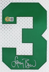 Larry Bird Authentic Signed 1985 White M&N HWC Swingman Framed Jersey BAS Wit 1