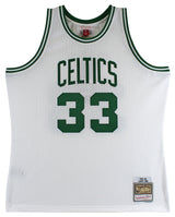 Celtics Larry Bird Authentic Signed 1985 White M&N HWC Swingman Jersey BAS Wit 2