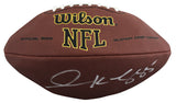 Titans Derrick Mason Authentic Signed Wilson Super Grip Football BAS #BW21197
