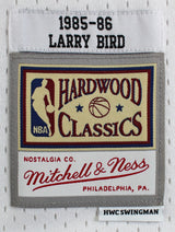 Celtics Larry Bird Authentic Signed 1985 White M&N HWC Swingman Jersey BAS Wit 2
