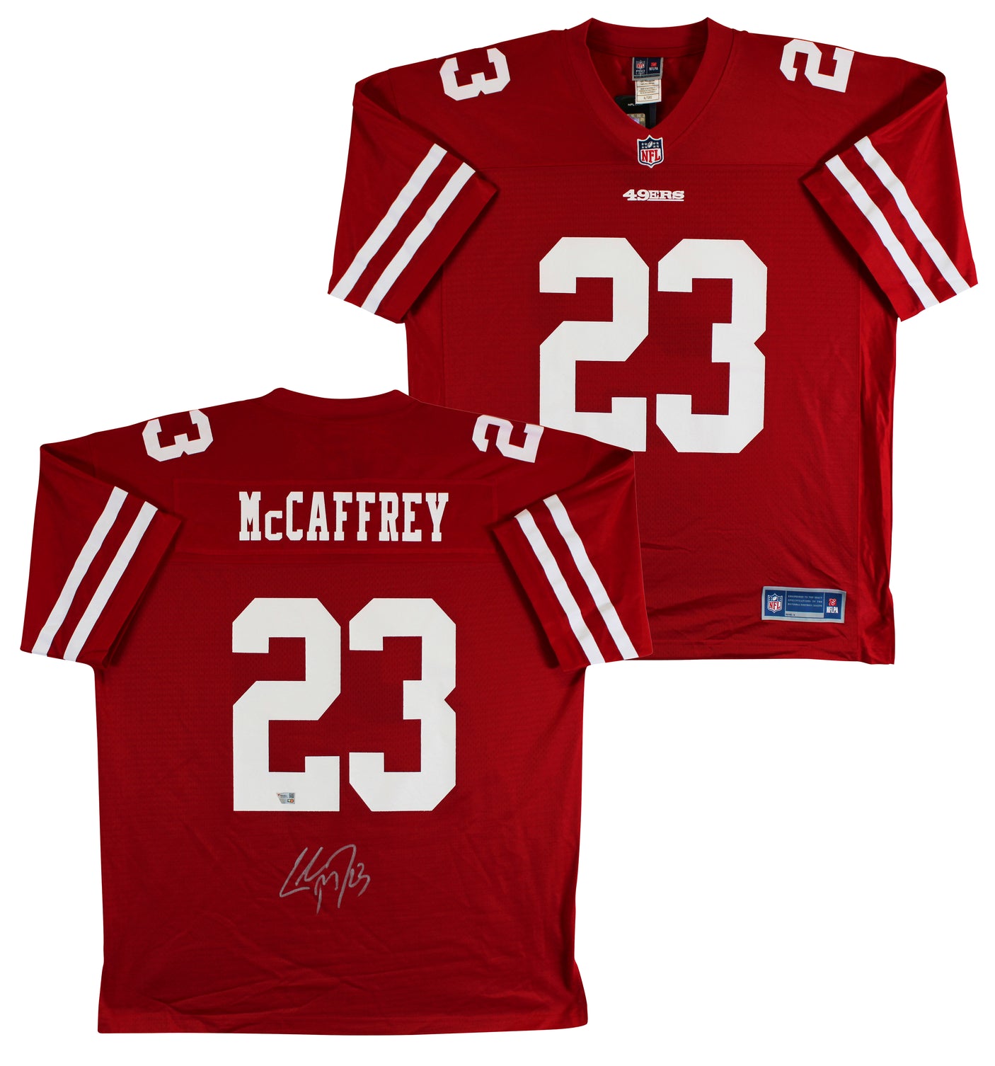 49ers Christian McCaffrey Signed Red Fanatics NFL Proline Jersey Fanatics