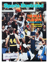 Knicks Patrick Ewing Signed 1982 Sports Illustrated Magazine Cover BAS #F11016