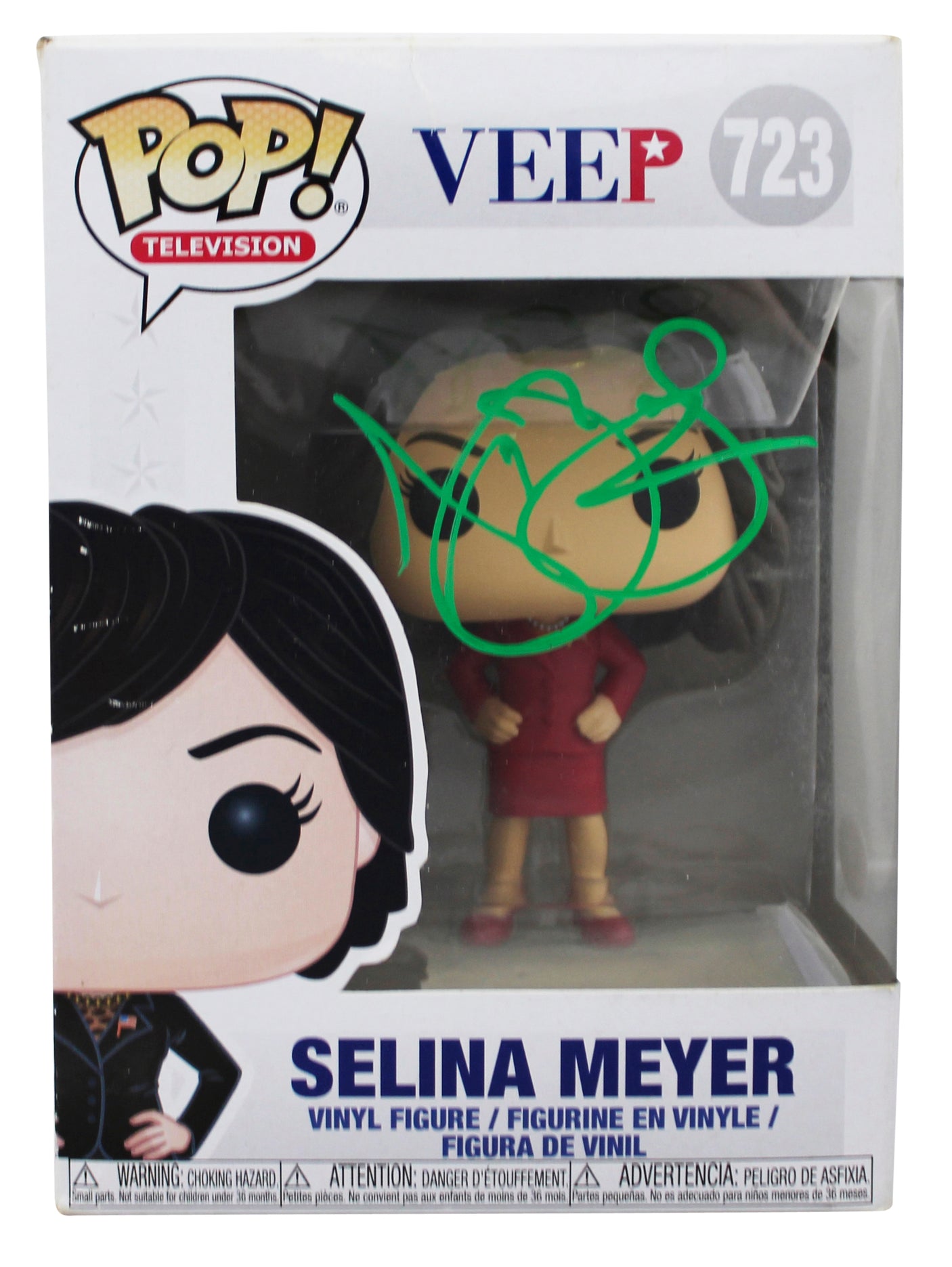 Julia Louis-Dreyfus Veep Signed Selina Meyer #723 Funko Pop Figure JSA #AX80380