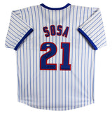 Sammy Sosa "609 HRs" Authentic Signed White Pro Style Jersey JSA Witness
