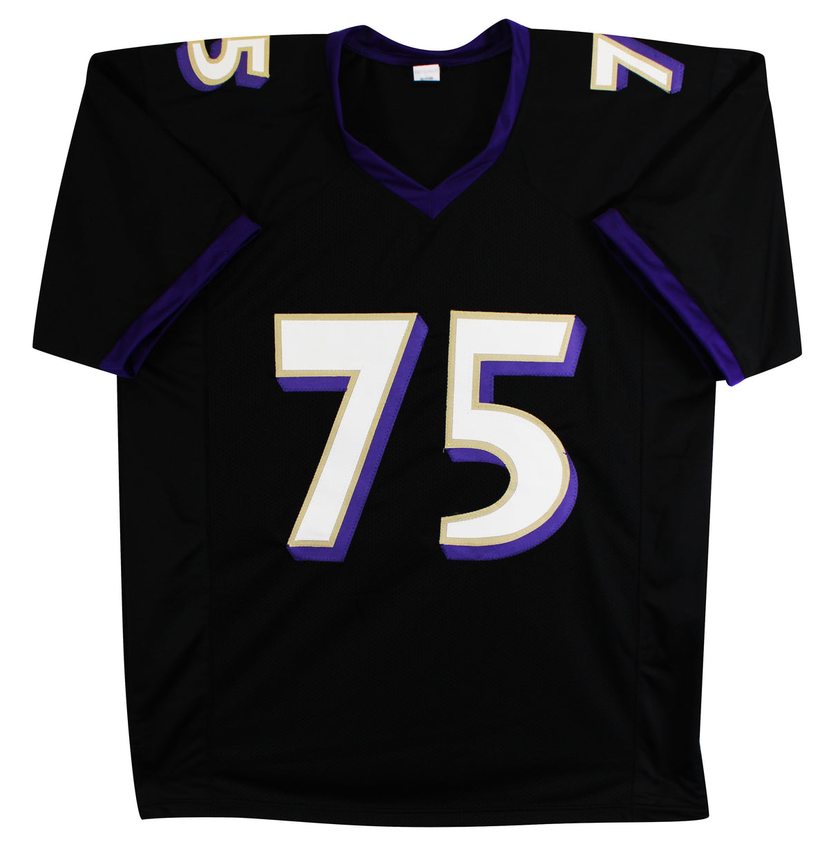Jonathan Ogden "HOF 13" Authentic Signed Black Pro Style Jersey BAS Witnessed 2