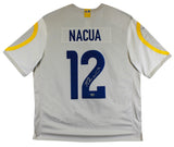 Rams Puka Nacua Authentic Signed Bone Nike Limited Jersey Autographed Fanatics