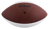Giants Phil Simms Signed Wilson White Panel Logo Football W/ Case BAS Witnessed