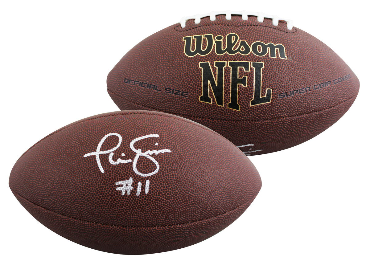 Giants Phil Simms Authentic Signed Wilson Super Grip Nfl Football BAS Witnessed