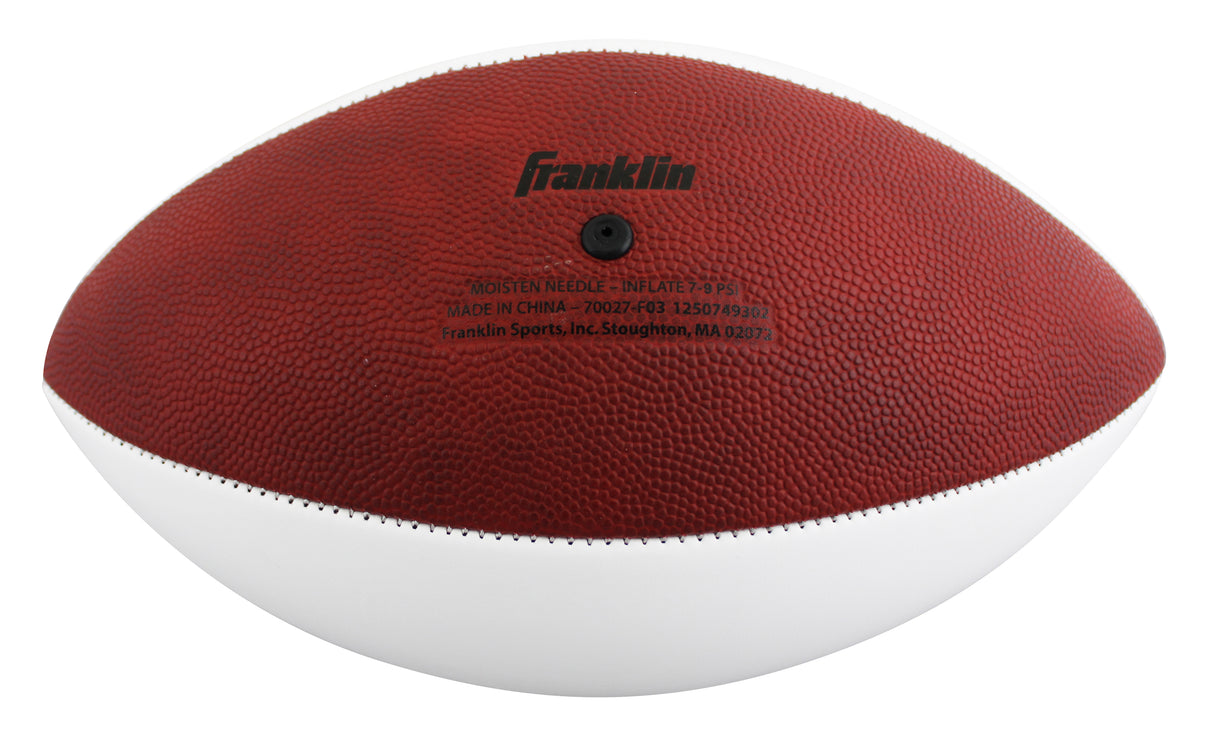Cowboys Emmitt Smith Signed Franklin White Panel Logo Football W/ Case BAS Wit