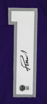 Domantas Sabonis Authentic Signed Purple Pro Style Jersey BAS Witnessed 2