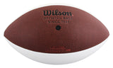 Packers Sterling Sharpe Signed Wilson White Panel Logo Football BAS Witnessed