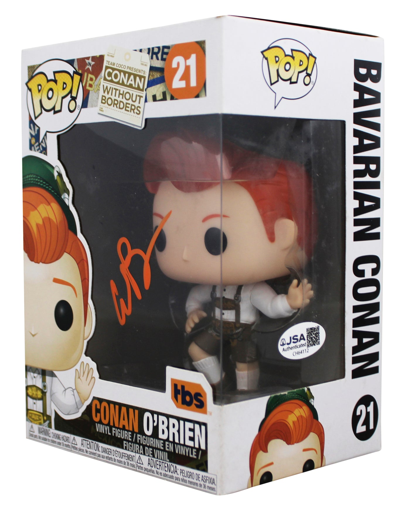 Conan O'Brien Signed Bavarian Conan #21 Funko Pop Vinyl Figure JSA #CH64112