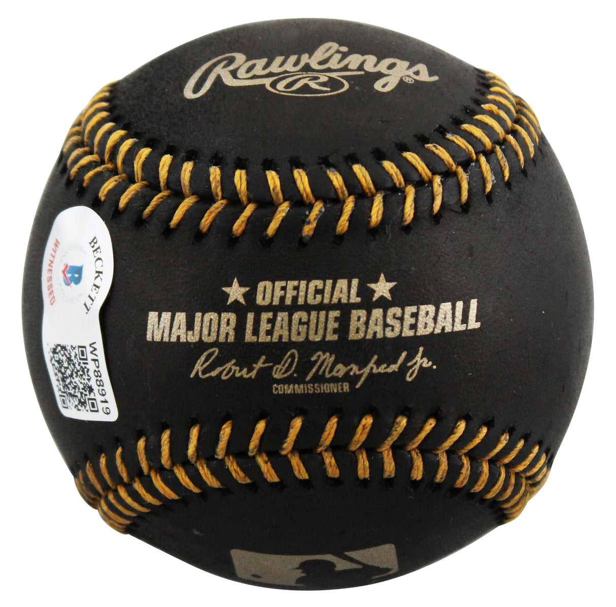 D-Backs Corbin Carroll Authentic Signed Black Oml Baseball BAS Witness #WP88919