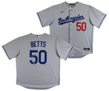Dodgers Mookie Betts Authentic Signed Gray Nike Jersey Autographed BAS