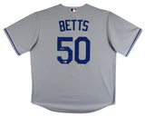 Dodgers Mookie Betts Authentic Signed Gray Nike Jersey Autographed BAS