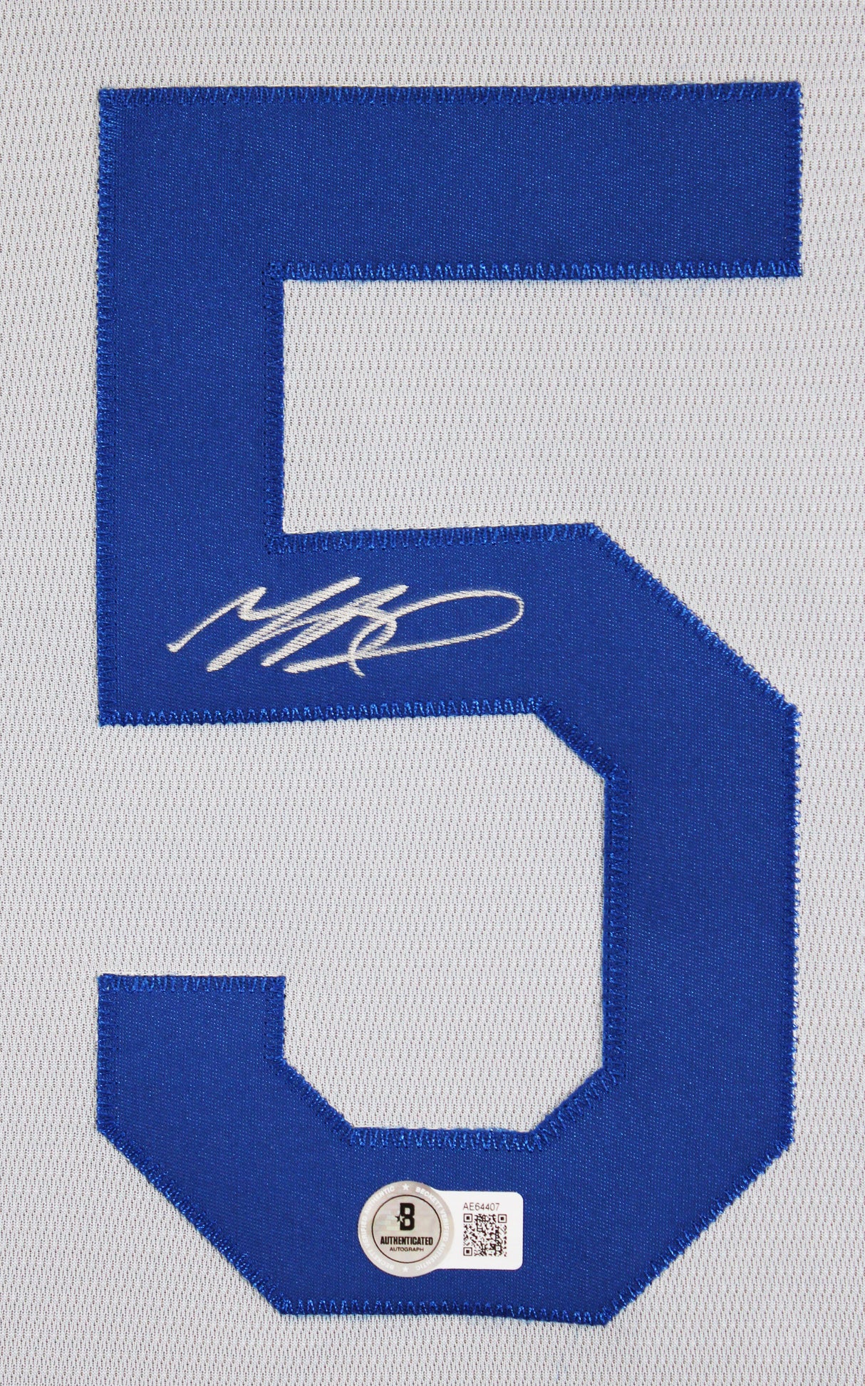 Dodgers Mookie Betts Authentic Signed Gray Nike Jersey Autographed BAS