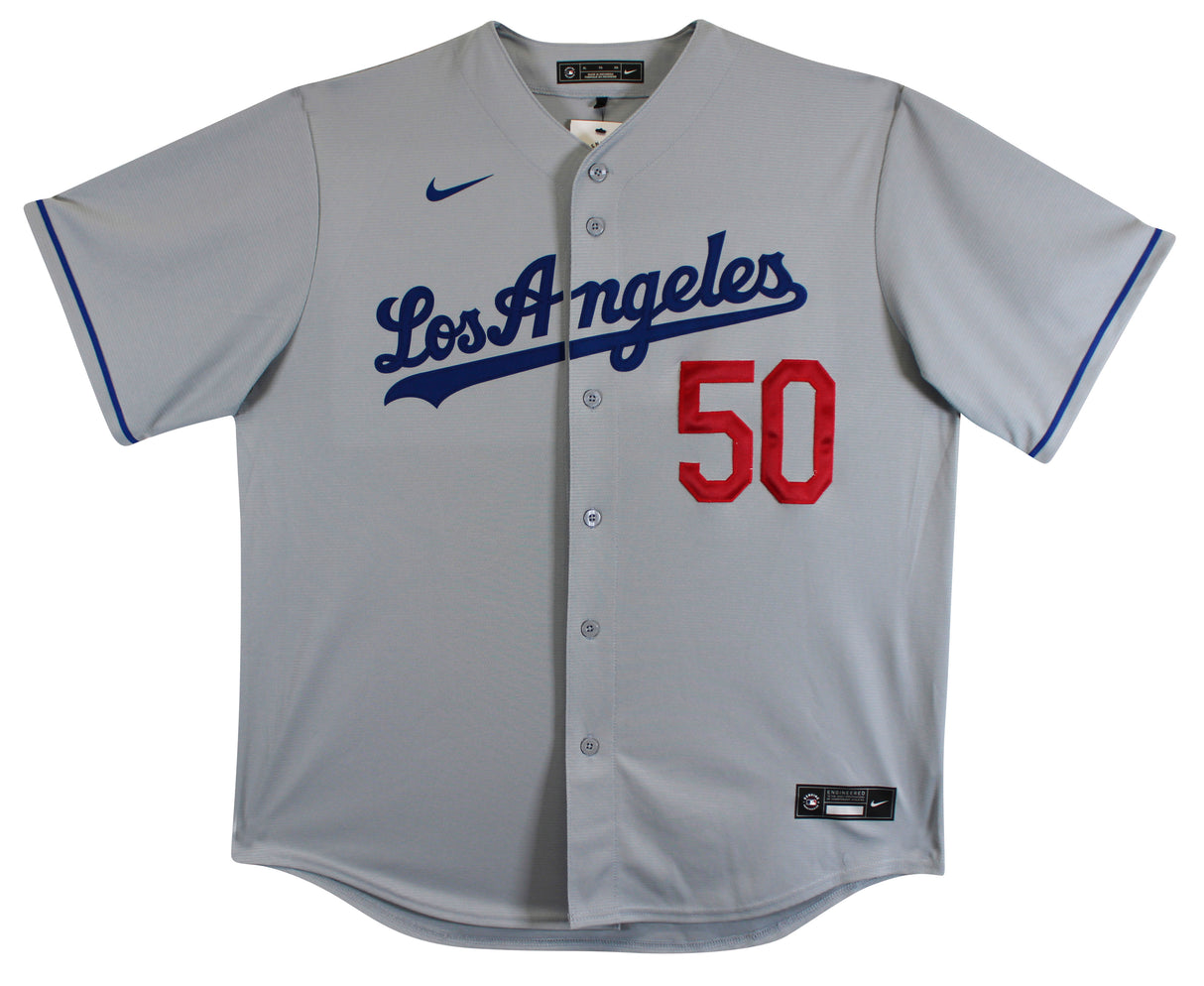 Dodgers Mookie Betts Authentic Signed Gray Nike Jersey Autographed BAS