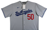 Dodgers Mookie Betts Authentic Signed Gray Nike Jersey Autographed BAS