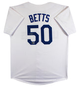 Mookie Betts Authentic Signed White Pro Style Jersey Autographed BAS 1