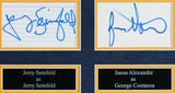 Seinfeld (4) Seinfeld, Alexander, Richards +1 Signed Framed Display BAS #AD04889