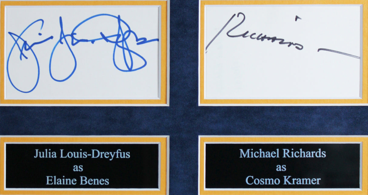 Seinfeld (4) Seinfeld, Alexander, Richards +1 Signed Framed Display BAS #AD04889