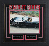 David Hasselhoff & William Daniels Knight Rider Signed 11x14 Framed Photo BAS W