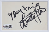 Loretta Lynn Authentic Signed & Framed 3x5 Index Card Autographed JSA #CJ41569