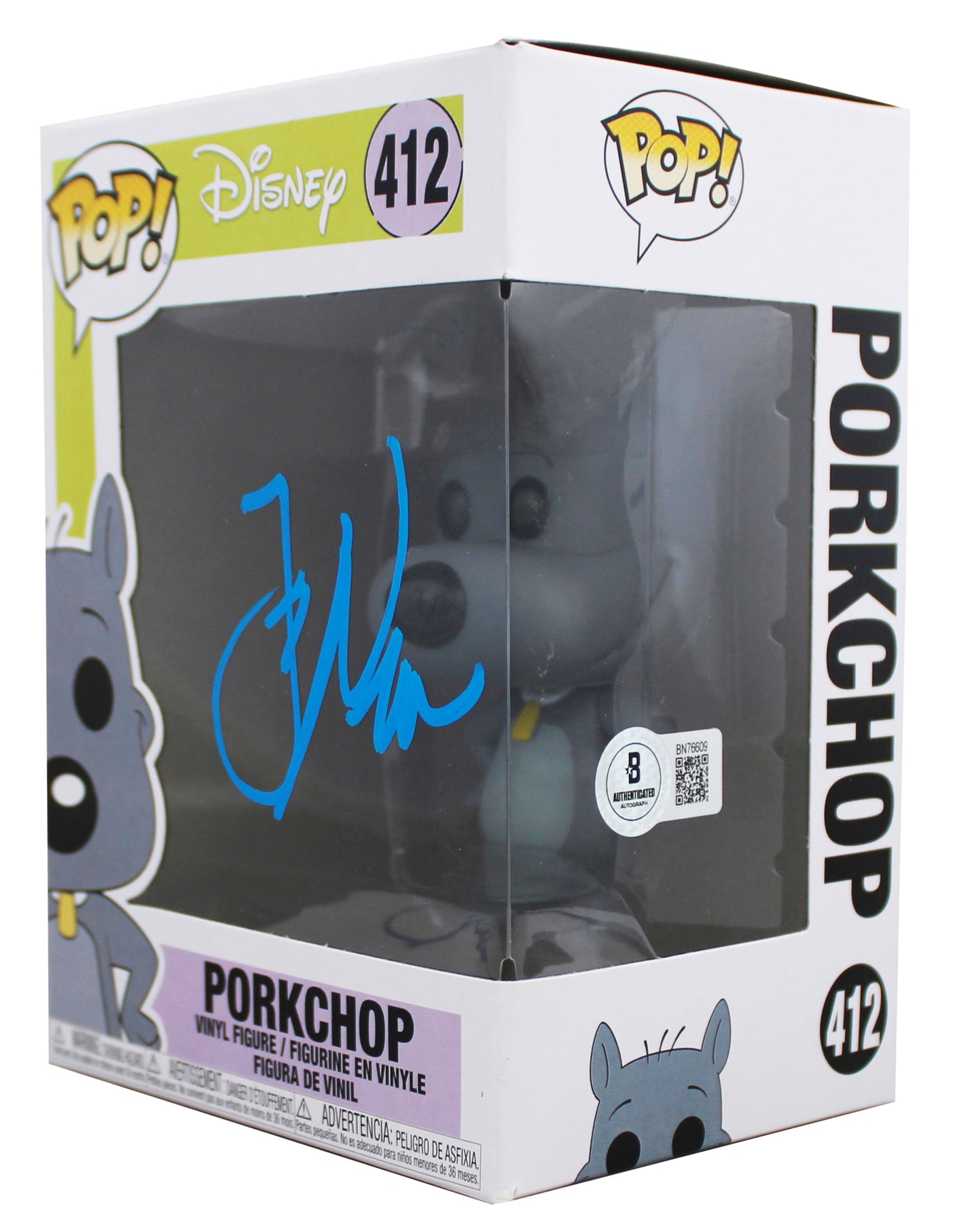 Fred Newman Doug Signed Porkchop #412 Funko Pop Vinyl Figure BAS #BN76609