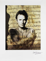 Sting The Police Authentic Signed 24x32 Lithograph LE #1302/1500 PSA/DNA #Y00836