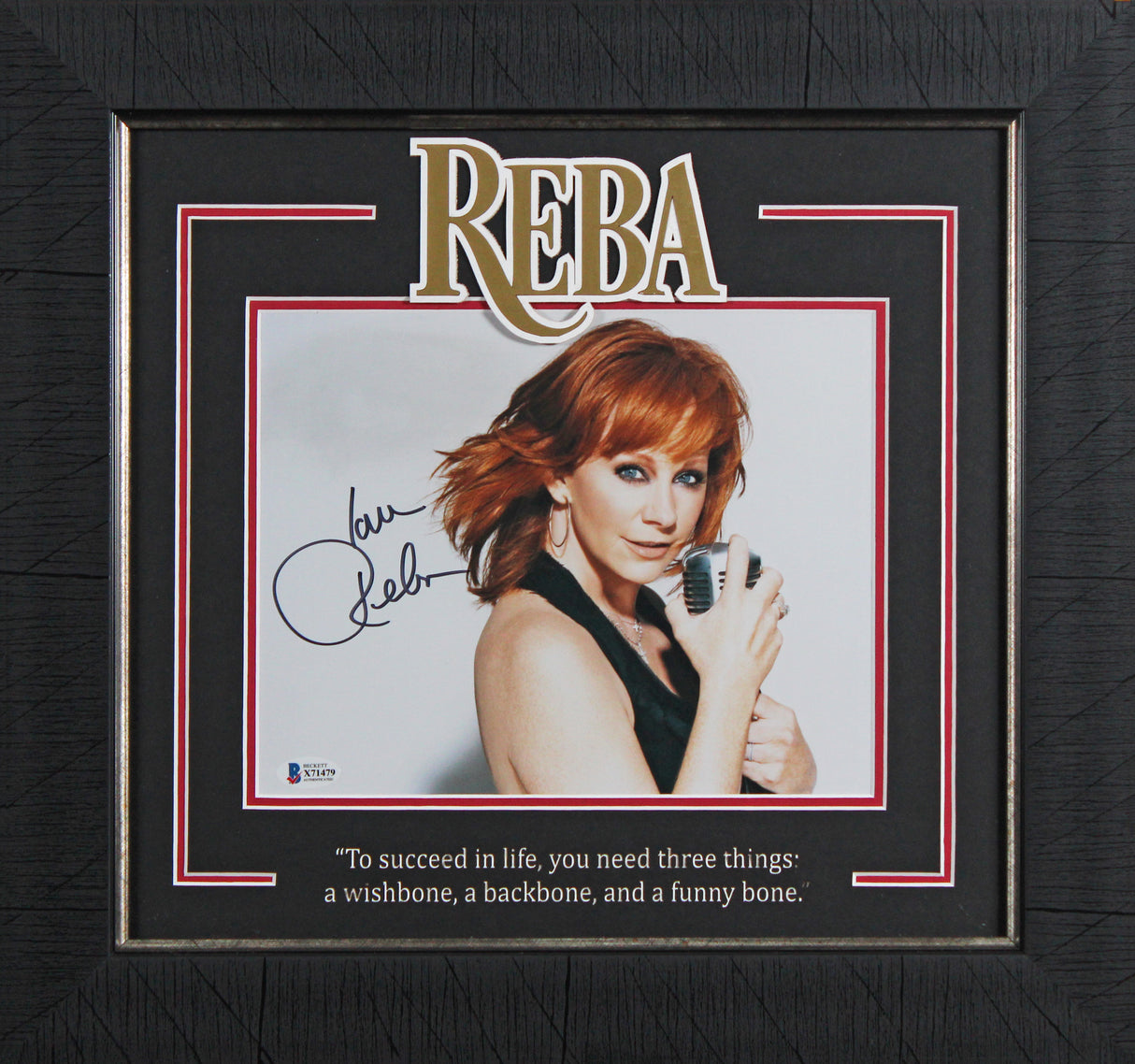 Reba McEntire Authentic Signed 8x10 Framed Photo Autographed BAS #X71479
