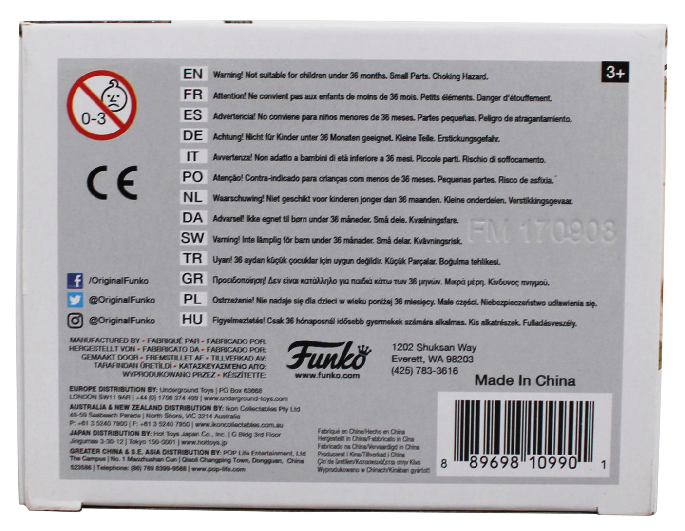 Brendan Gleeson Harry Potter Signed Mad-Eye Moody #38 Funko Pop Vinyl Figure JSA