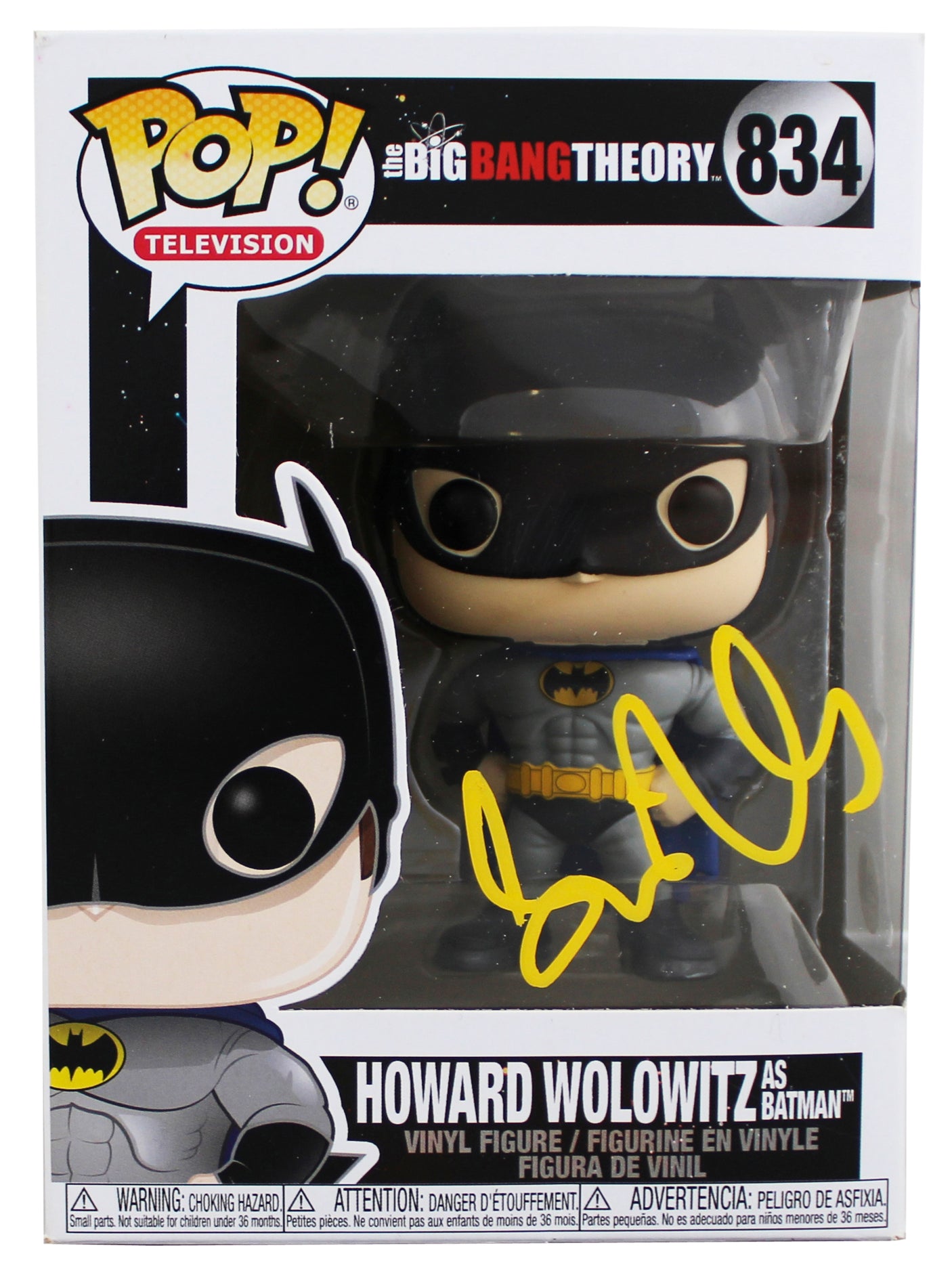 Simon Helberg The Big Bang Theory Signed Howard #834 Funko Pop Vinyl Figure JSA