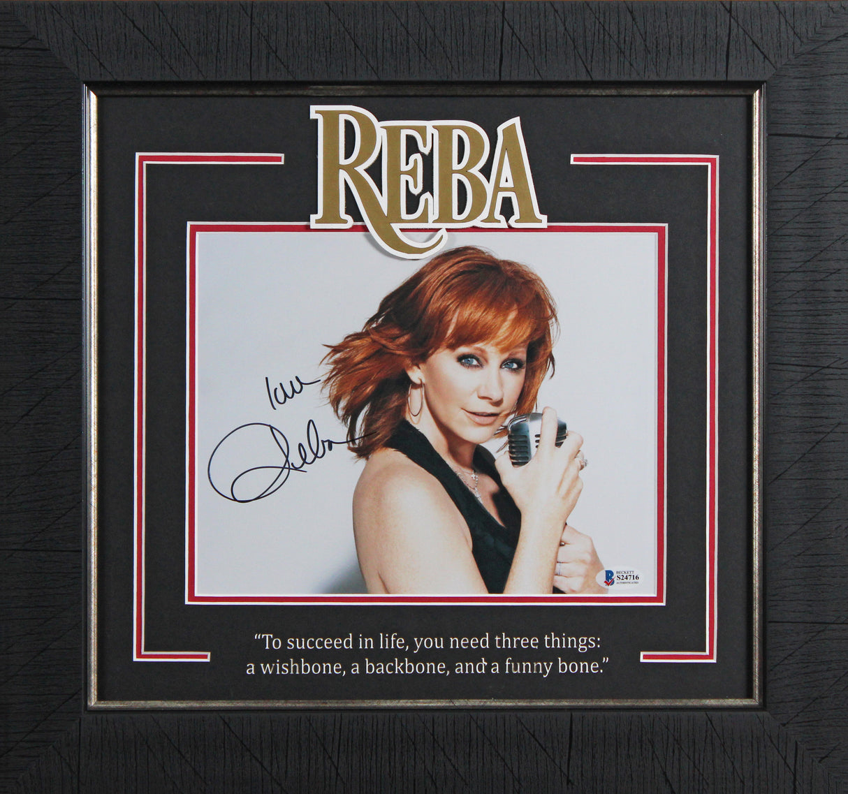 Reba McEntire Authentic Signed 8x10 Framed Photo Autographed BAS #S24716