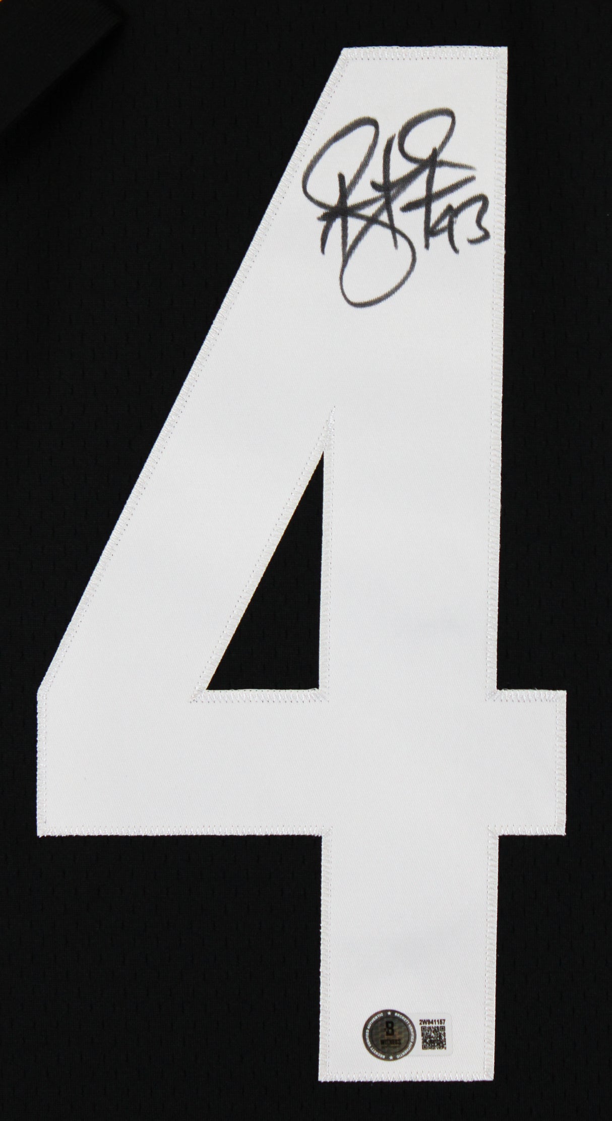 Steelers Troy Polamalu Authentic Signed Black Mitchell & Ness Jersey BAS Witness