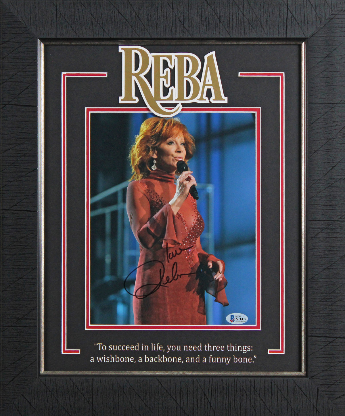 Reba McEntire Authentic Signed 8x10 Framed Photo Autographed BAS #X71477