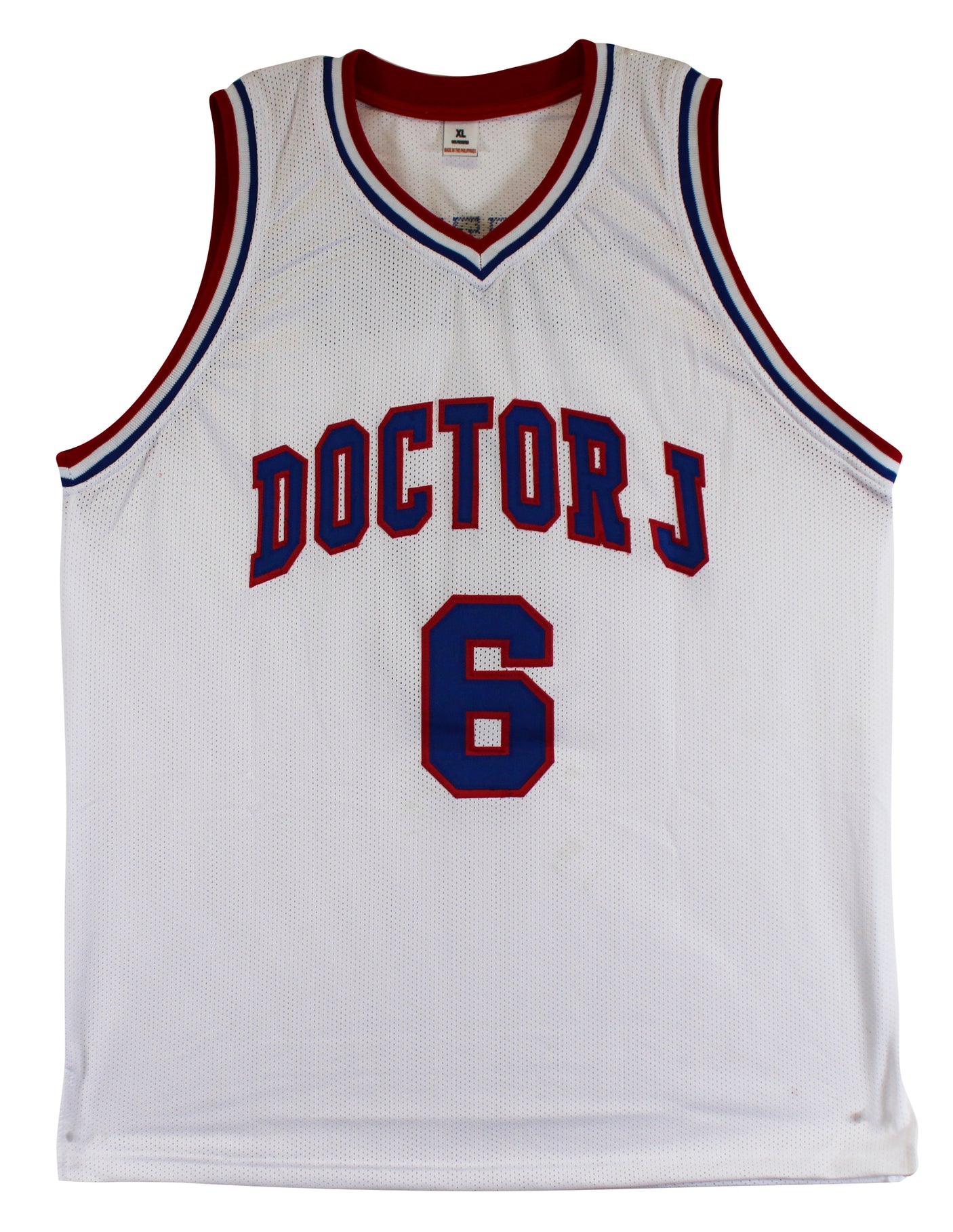 Julius "Dr. J" Erving Authentic Signed White Pro Style Jersey Autographed BAS 3