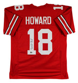 Ohio State Will Howard Authentic Signed Red Pro Style Jersey BAS Witnessed