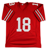 Ohio State Will Howard Authentic Signed Red Pro Style Jersey BAS Witnessed