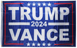 Donald J. Trump Signed 36x60 Trump Vance Campaign Flag PSA/DNA #AS01960