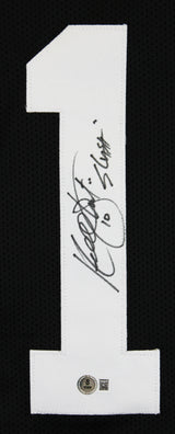 Kordell Stewart "Slash" Authentic Signed Black Pro Style Jersey BAS Witnessed