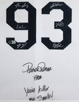 The Sandlot Cast (7) Renna, Guiry, Leopardi, York +3 Signed Framed Jersey BAS W