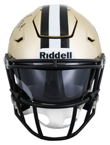 Saints Drew Brees Authentic Signed Flex Midi Replica Mid Size Helmet BAS Witness