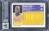 Lakers Shaquille O'Neal Signed 1999 Topps Tipoff #23 Card Auto 10! BAS Slabbed