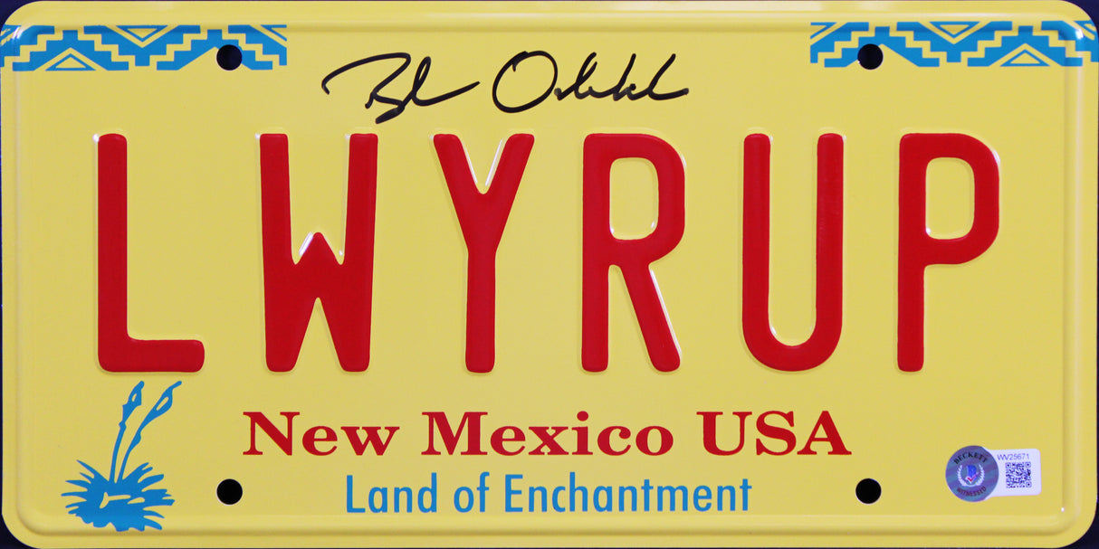 Bob Odenkirk Better Call Saul Authentic Signed License Plate Autographed BAS