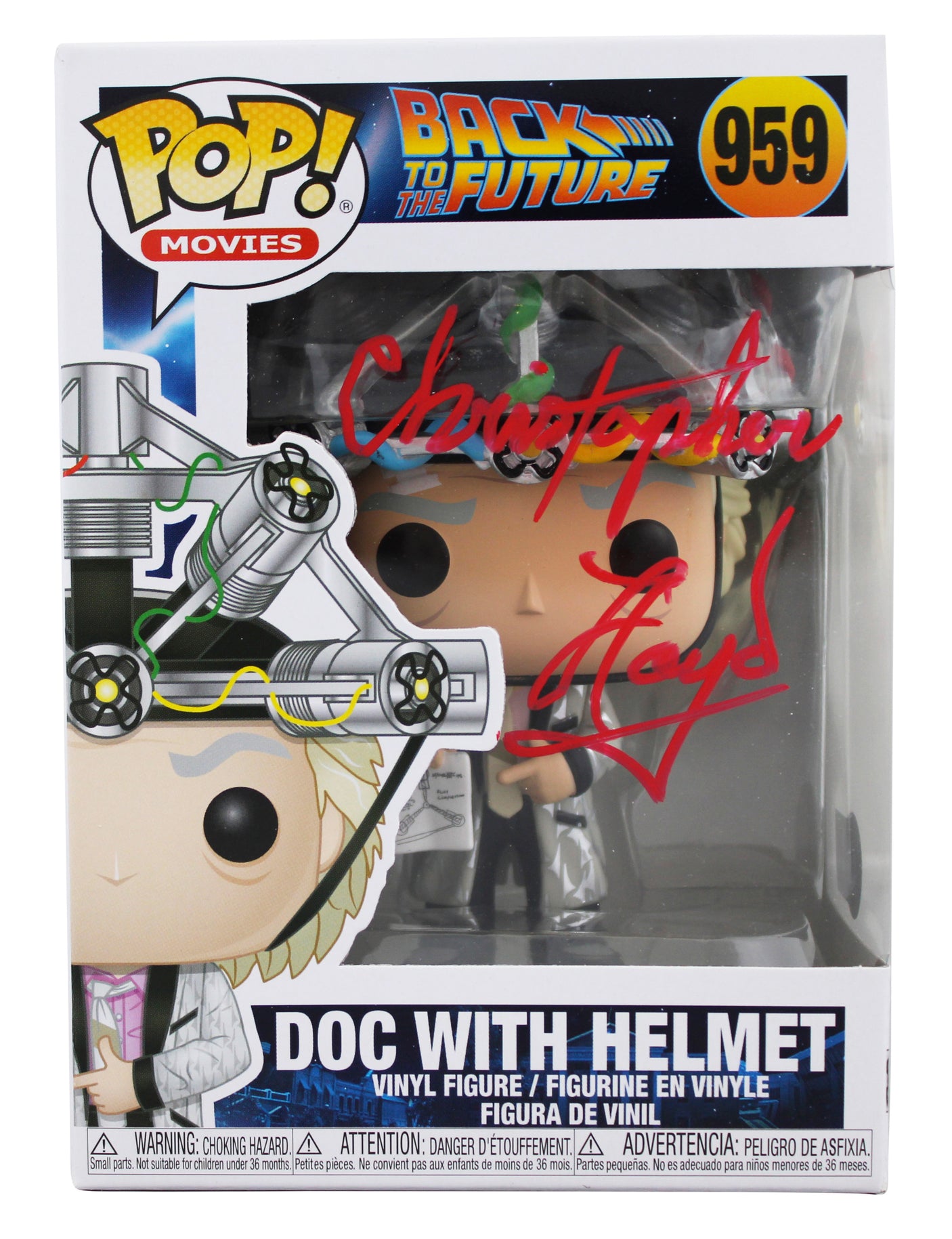 Christopher Lloyd Back To The Future Signed #959 Funko Pop Vinyl Figure BAS 3