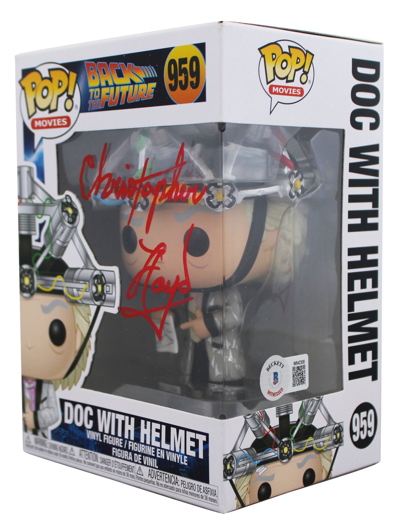 Christopher Lloyd Back To The Future Signed #959 Funko Pop Vinyl Figure BAS 3