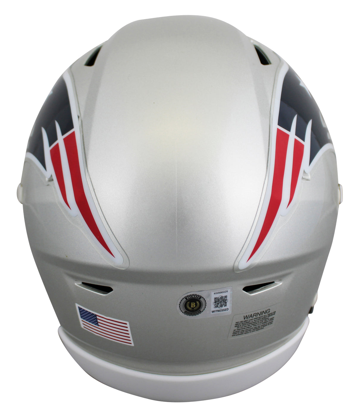 Patriots Rob Gronkowski Signed Flex Midi Replica Mid Size Helmet BAS Witnessed