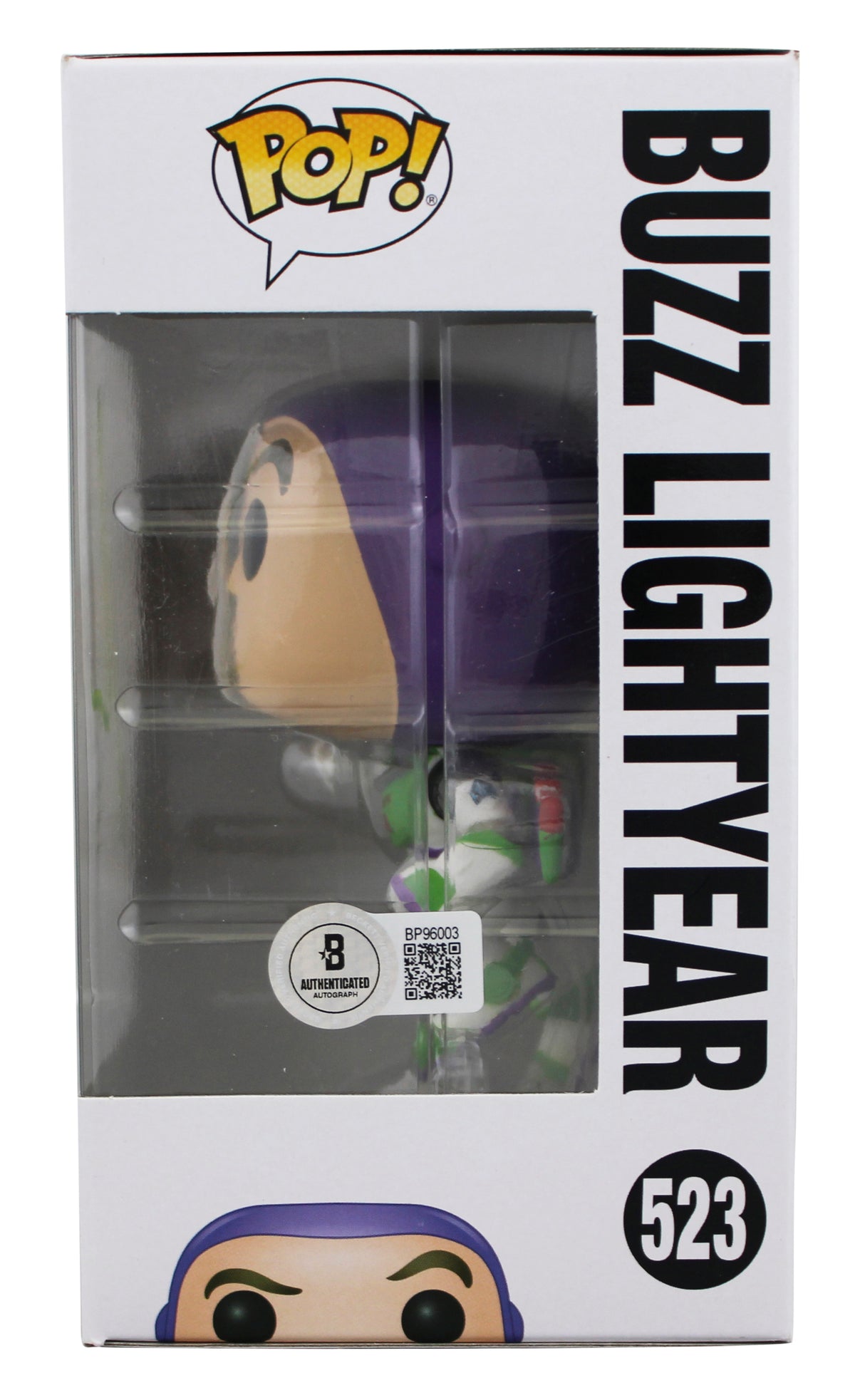 Tim Allen Toy Story 4 Signed Buzz Lightyear #523 Funko Pop Vinyl Figure BAS 1