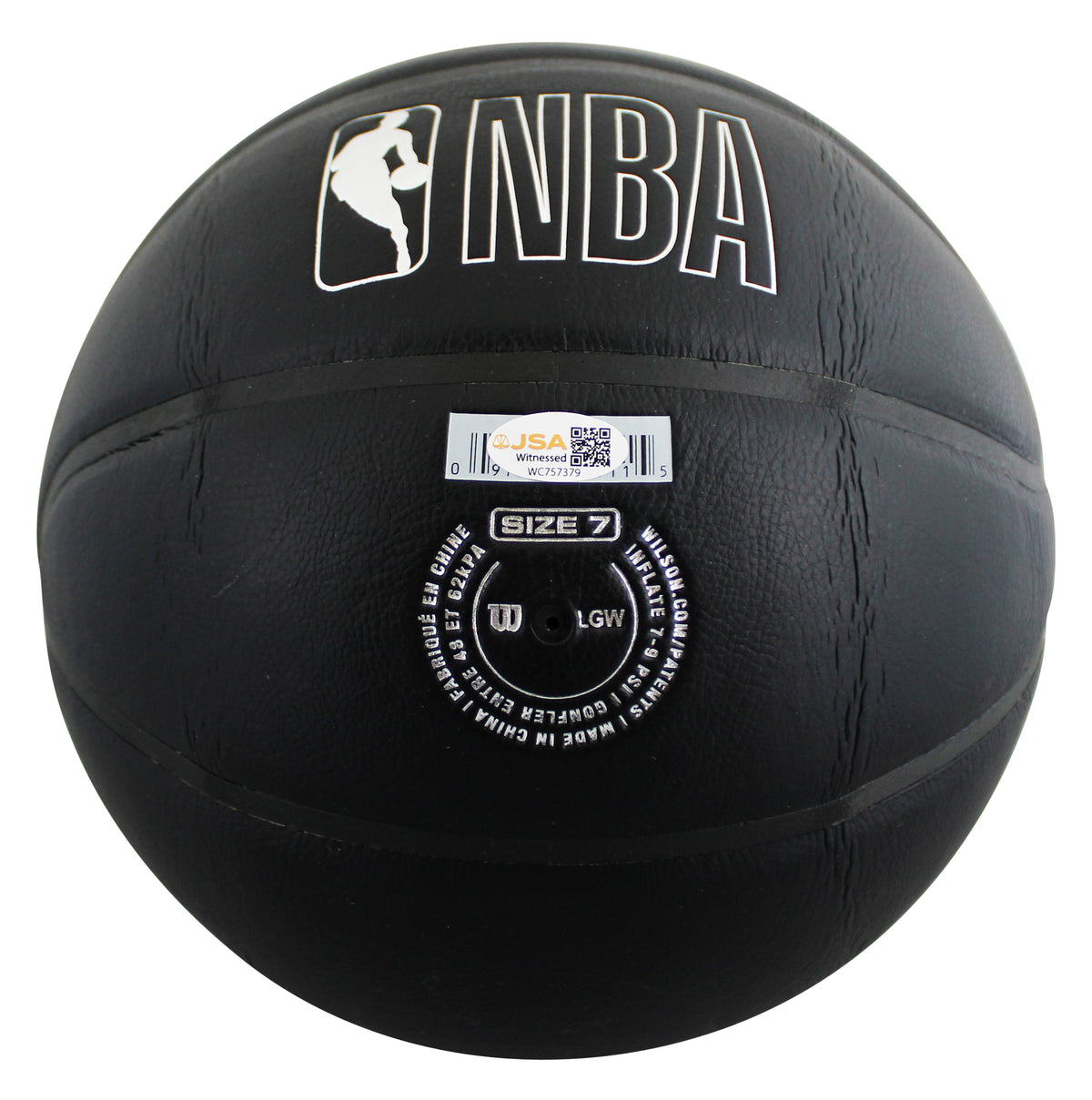 76ers Julius "Dr. J" Erving "83 Champs" Signed Black Logo Basketball W/ Case JSA