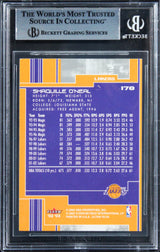 Lakers Shaquille O'Neal Authentic Signed 2002 Ultra #178 Card BAS Slabbed